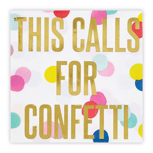 This Calls for Confetti Napkins- 20 pk